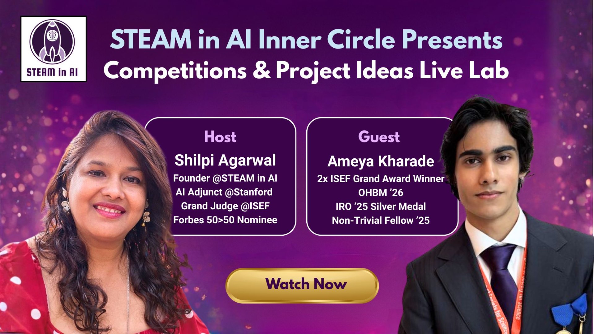 Competitions & Project Ideas Live Lab with Shilpi Agarwal and Ameya Kharade