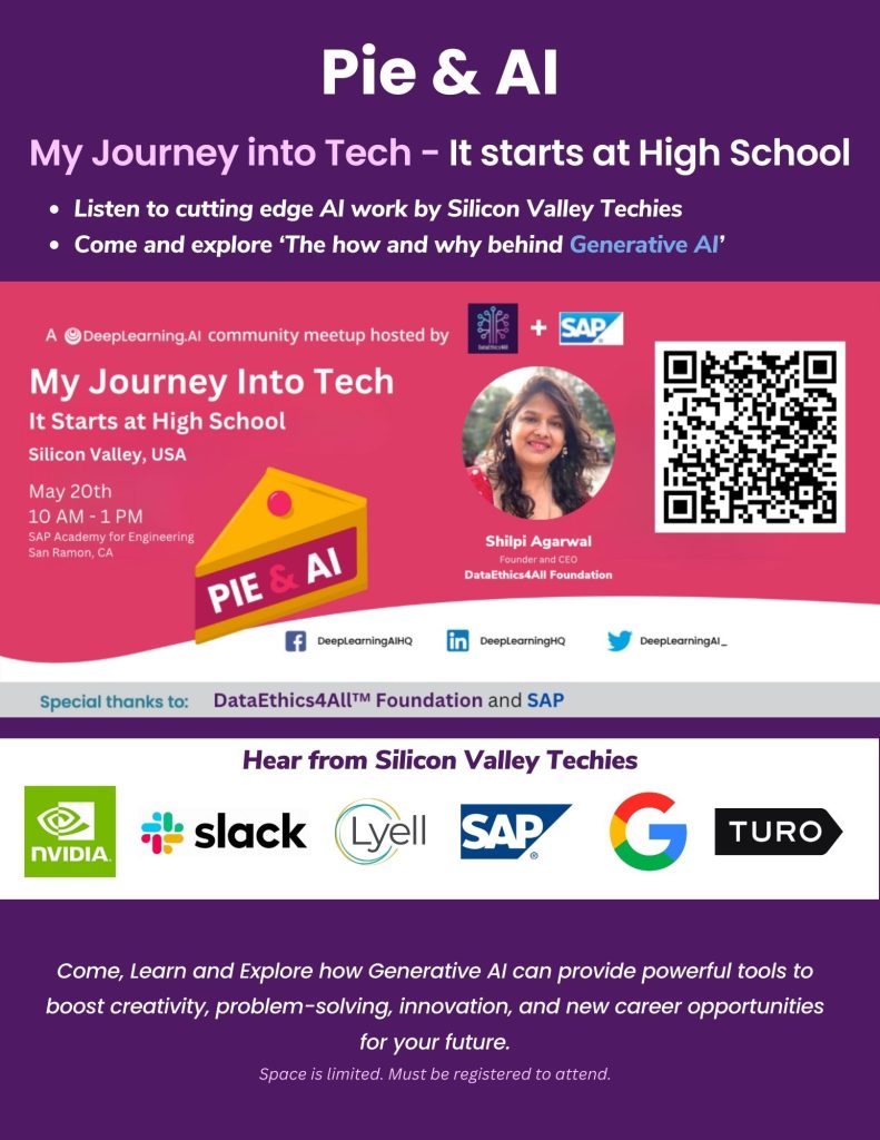 Pie & AI Deeplearning.AI event My Journey into Tech hosted by DataEthics4All Foundation