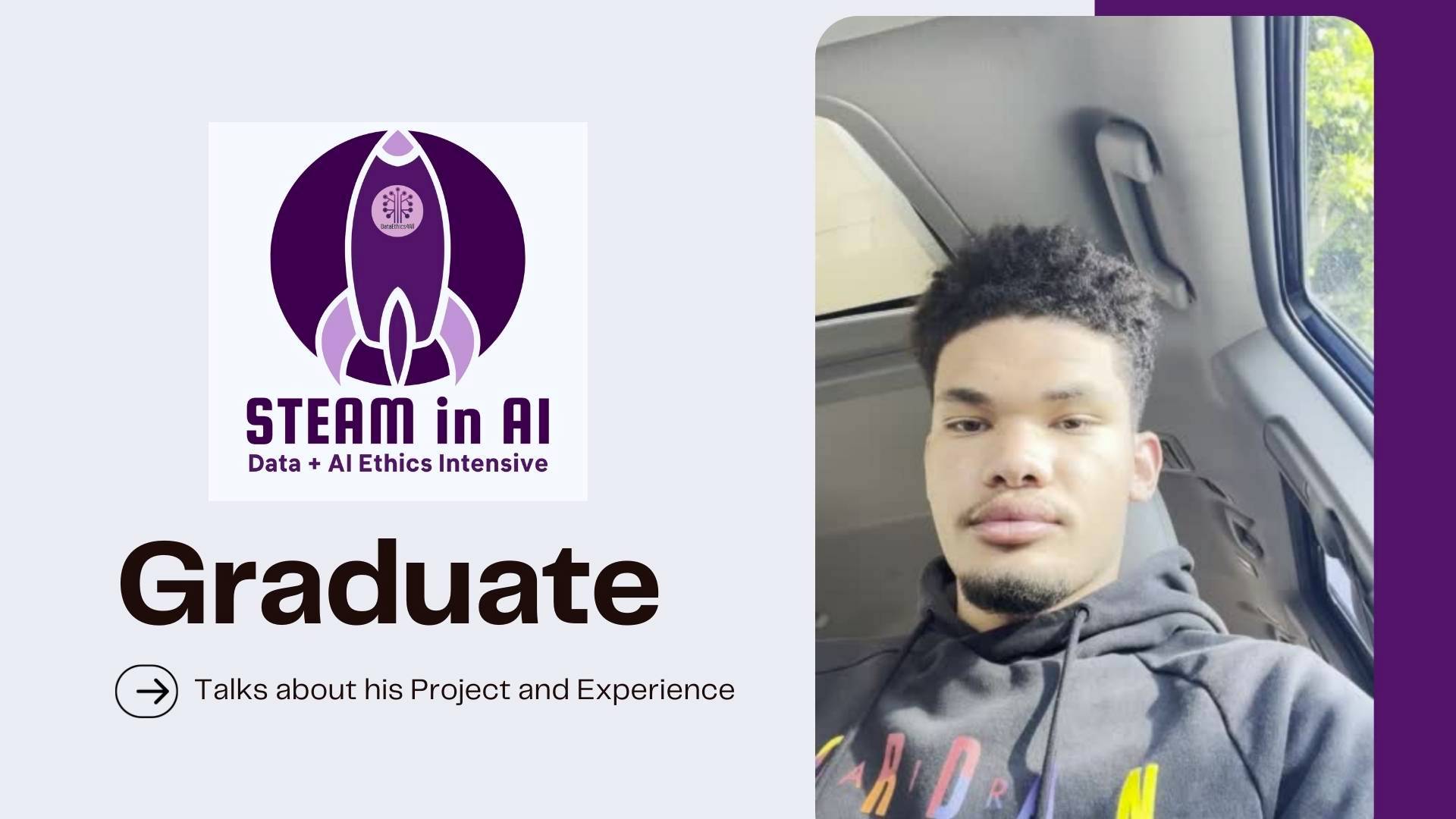 Harvey Mudd Engineering Incoming Freshman Marcell Gentles talks about his STEAM in AI experience